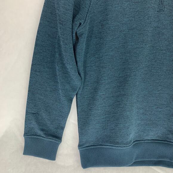 Under Armour Mens ColdGear Half Zip Heather Green Pullover Size Medium - Picture 11 of 15